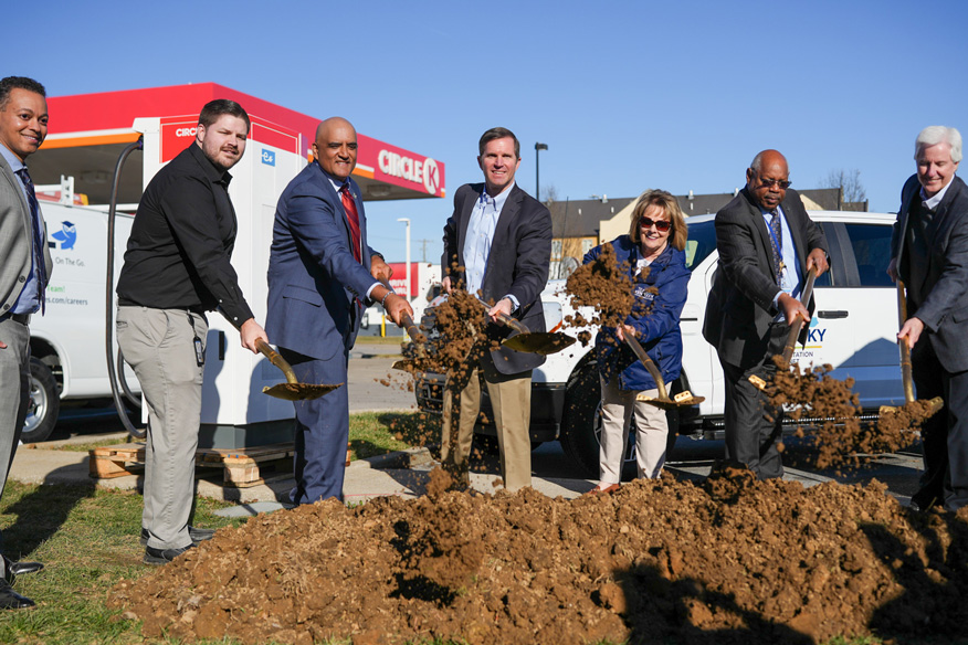 Richmond EV station groundbreaking